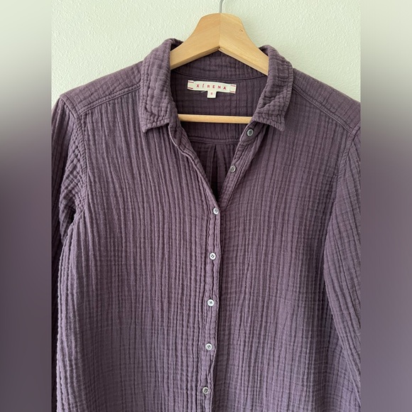 Xirena Scout Gauze Shirt in Cisco Fog - Picture 5 of 9